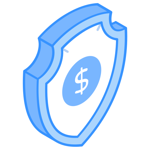 geld besparend Generic Blue icoon