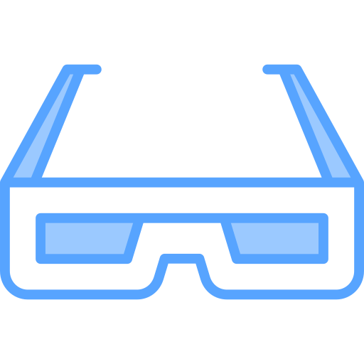 lunettes 3d Generic Blue Icône