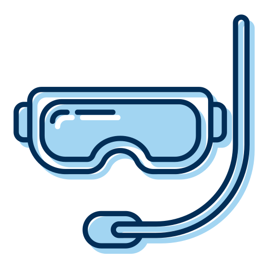 tauchermaske Generic Blue icon