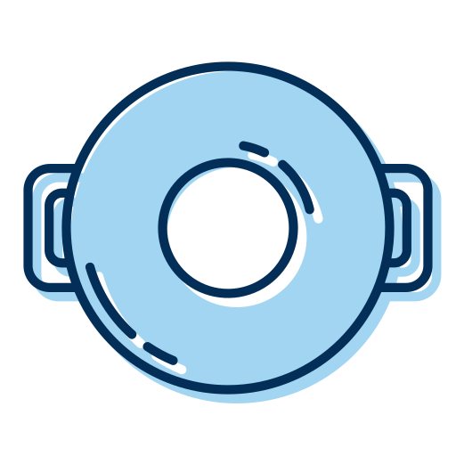 anillo de goma Generic Blue icono