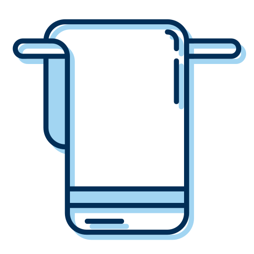 Towel hanger Generic Blue icon