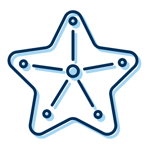 estrella de mar Generic Blue icono