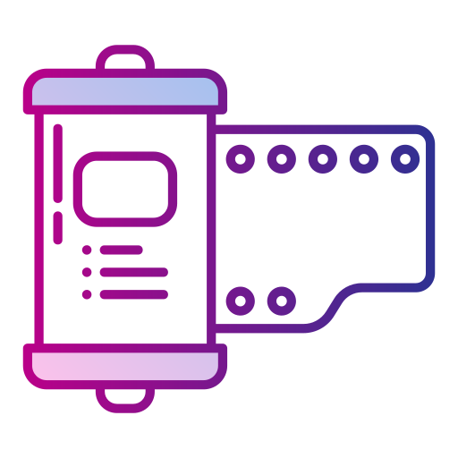 film negatywny Generic Lineal Color Gradient ikona