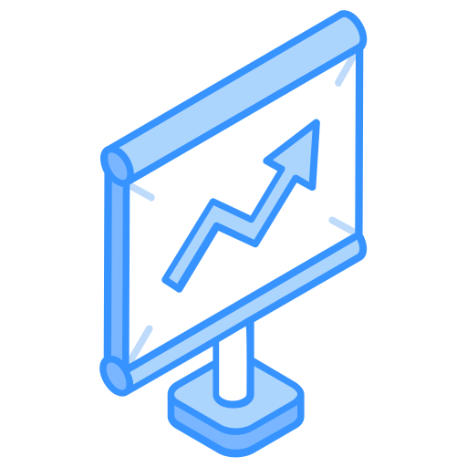 Growth chart Generic Blue icon