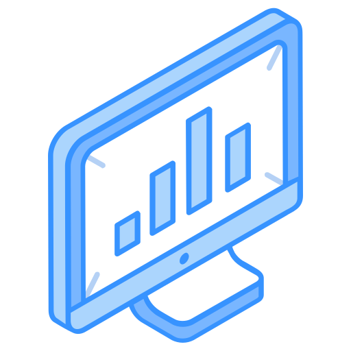 análisis de los datos Generic Blue icono