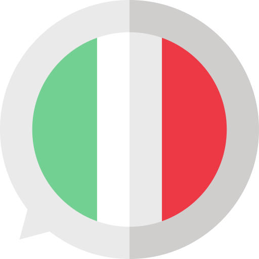 イタリアの Basic Straight Flat icon
