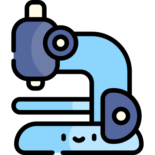 mikroskop Kawaii Lineal color icon