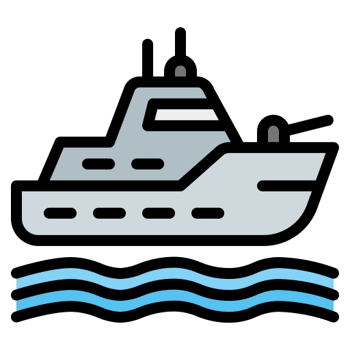 Battleship Generic Outline Color icon