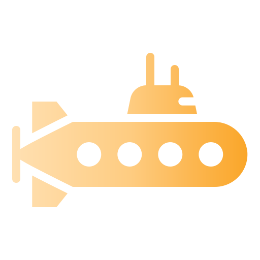 onderzeeër Generic Flat Gradient icoon