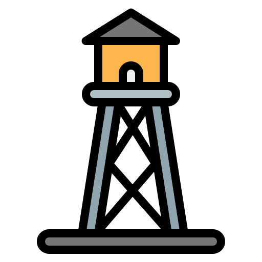 Tower control Generic Outline Color icon