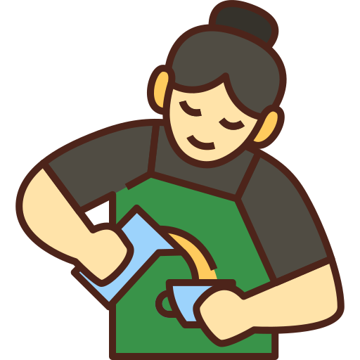 Barista Generic Outline Color icon