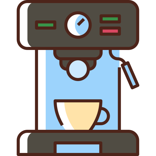 macchina per il caffè Generic Color Omission icona