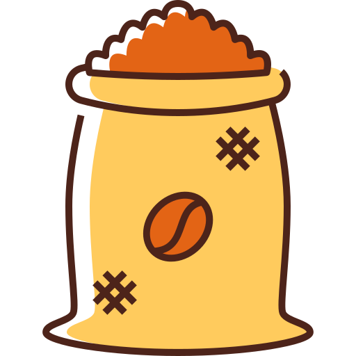 Coffee bag Generic Color Omission icon