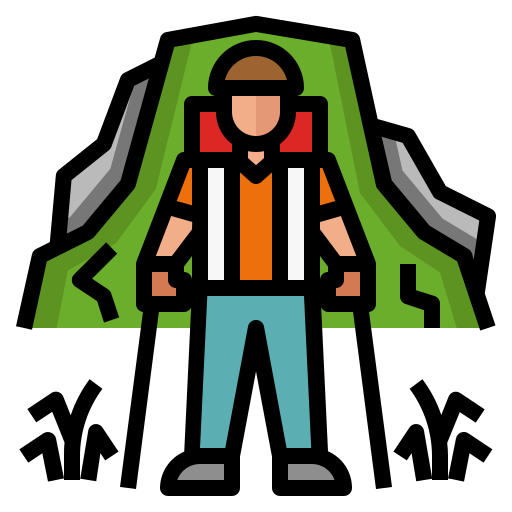 등산 Generic Outline Color icon