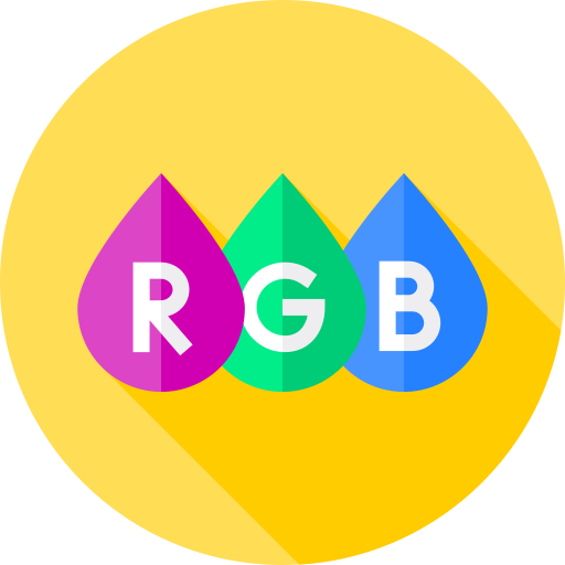 rgb Flat Circular Flat icon