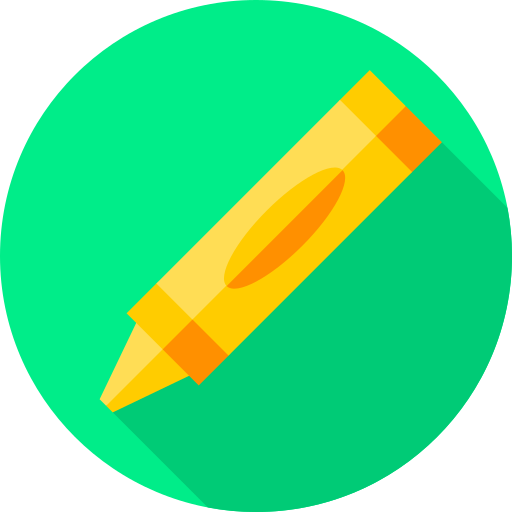 Crayon Flat Circular Flat icon