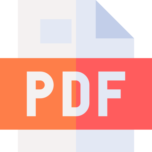 pdf Basic Straight Flat ikona