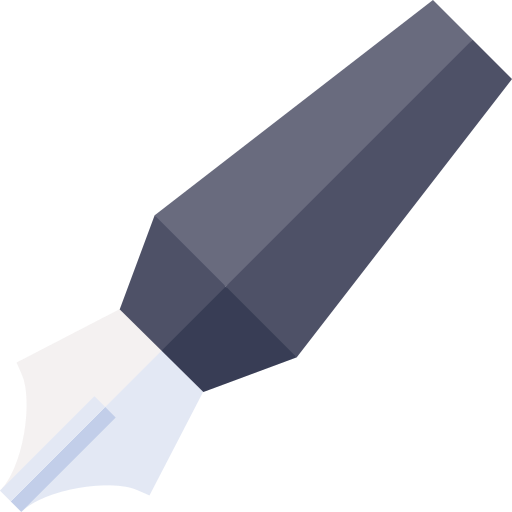 Pen tool Basic Straight Flat icon
