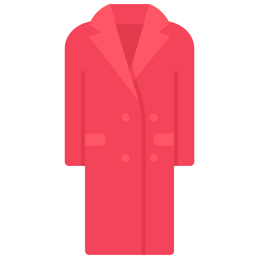 Coat Coloring Flat icon