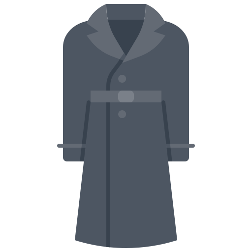 Raincoat Coloring Flat icon