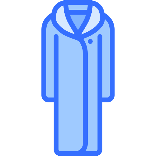 Fur coat Coloring Blue icon