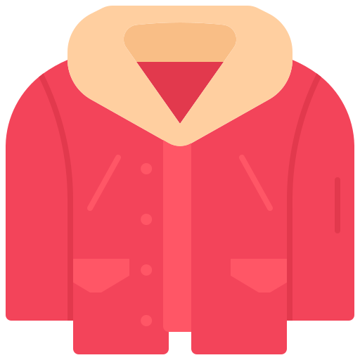 재킷 Coloring Flat icon