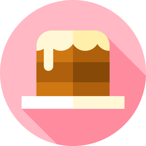 Pudding Flat Circular Flat icon