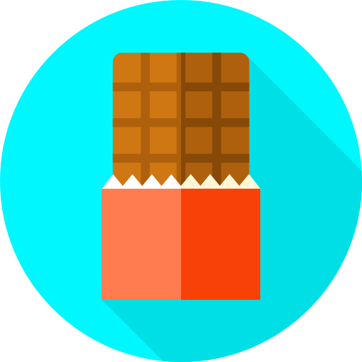 chocolade Flat Circular Flat icoon