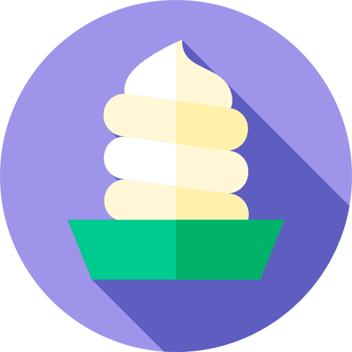 yoghurt Flat Circular Flat icoon
