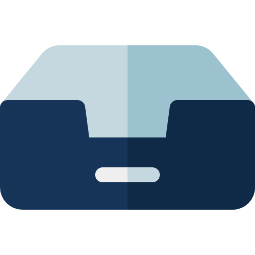 Inbox Basic Rounded Flat icon