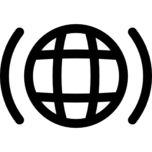 internet Basic Rounded Lineal icono