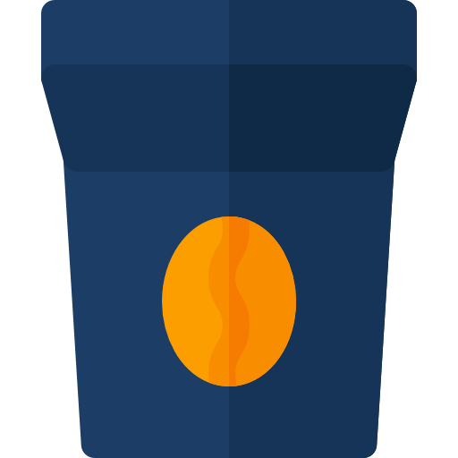 bolsa de café Basic Rounded Flat icono