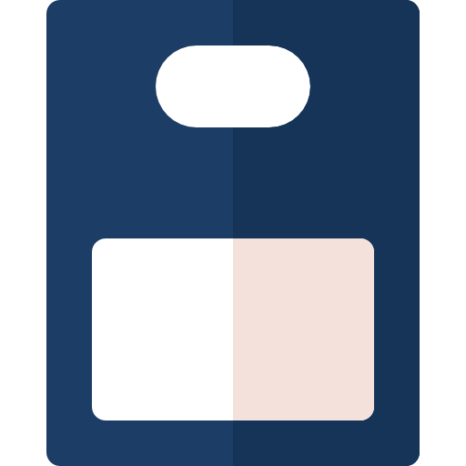 Бумажный пакет Basic Rounded Flat иконка