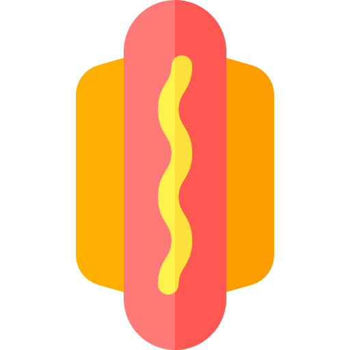 hotdog Basic Rounded Flat icon