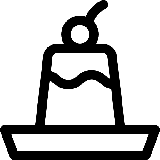 Пудинг Basic Rounded Lineal иконка