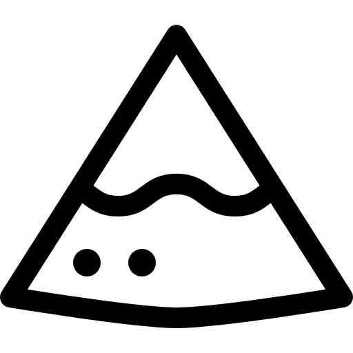 nachos Basic Rounded Lineal icono