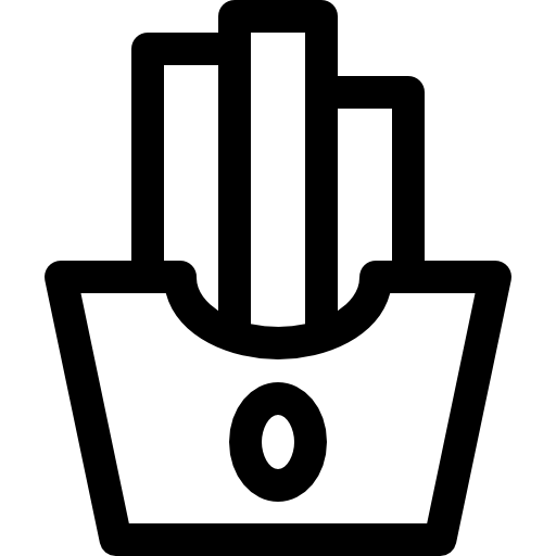 フライドポテト Basic Rounded Lineal icon