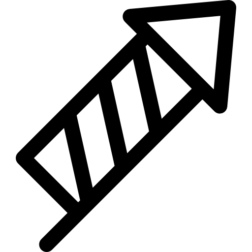 petardo Basic Rounded Lineal icono