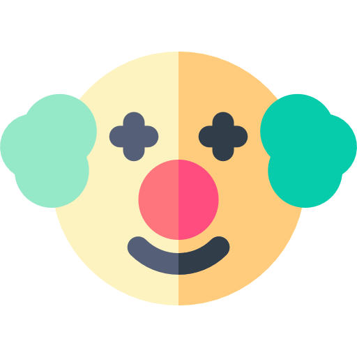 Clown Basic Rounded Flat icon