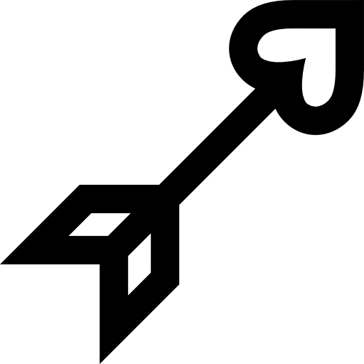 flecha Super Basic Straight Outline icono