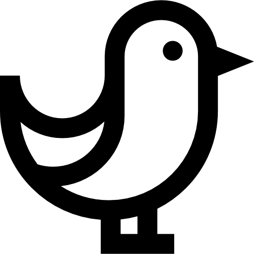 paloma Super Basic Straight Outline icono