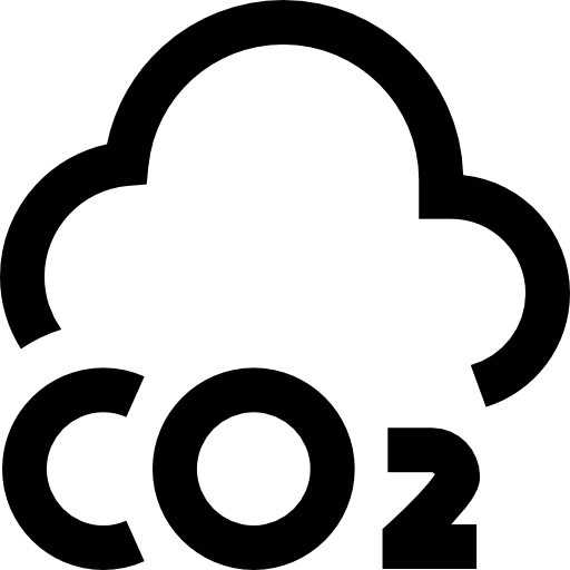 co2 Super Basic Straight Outline Ícone