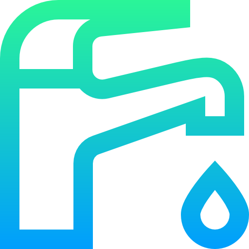 agua del grifo Super Basic Straight Gradient icono