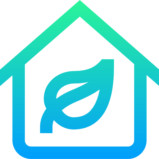 Eco house Super Basic Straight Gradient icon