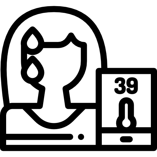 termometr Detailed Rounded Lineal ikona