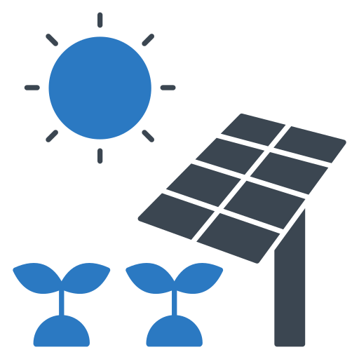 太陽光エネルギー Generic Blue icon