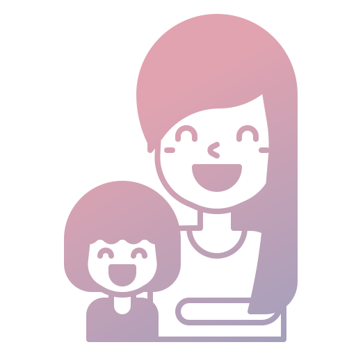 母と娘 Generic Flat Gradient icon