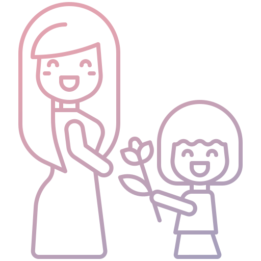 madre e hija Generic Gradient icono