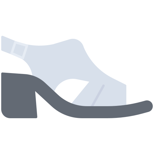 Sandals Coloring Flat icon