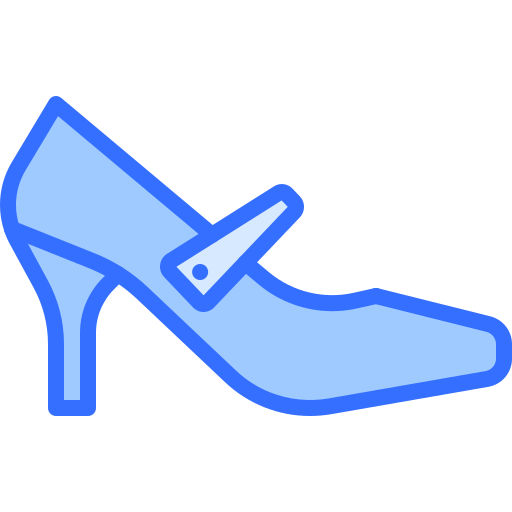 schoenen Coloring Blue icoon